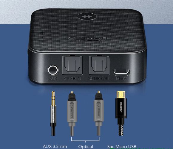 Bộ Thu Phát 2 trong 1 Bluetooth 5.0 Ugreen 70158 ( Có APTX )