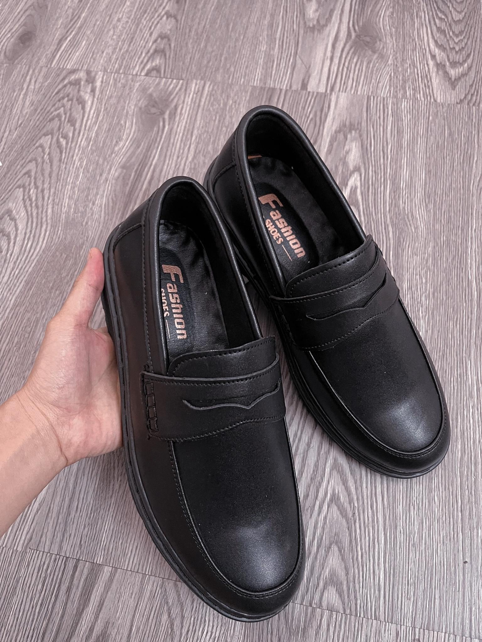 Giày Penny Loafer Black White, Giày Sơn Tùng Đế Đốc Cao Cấp