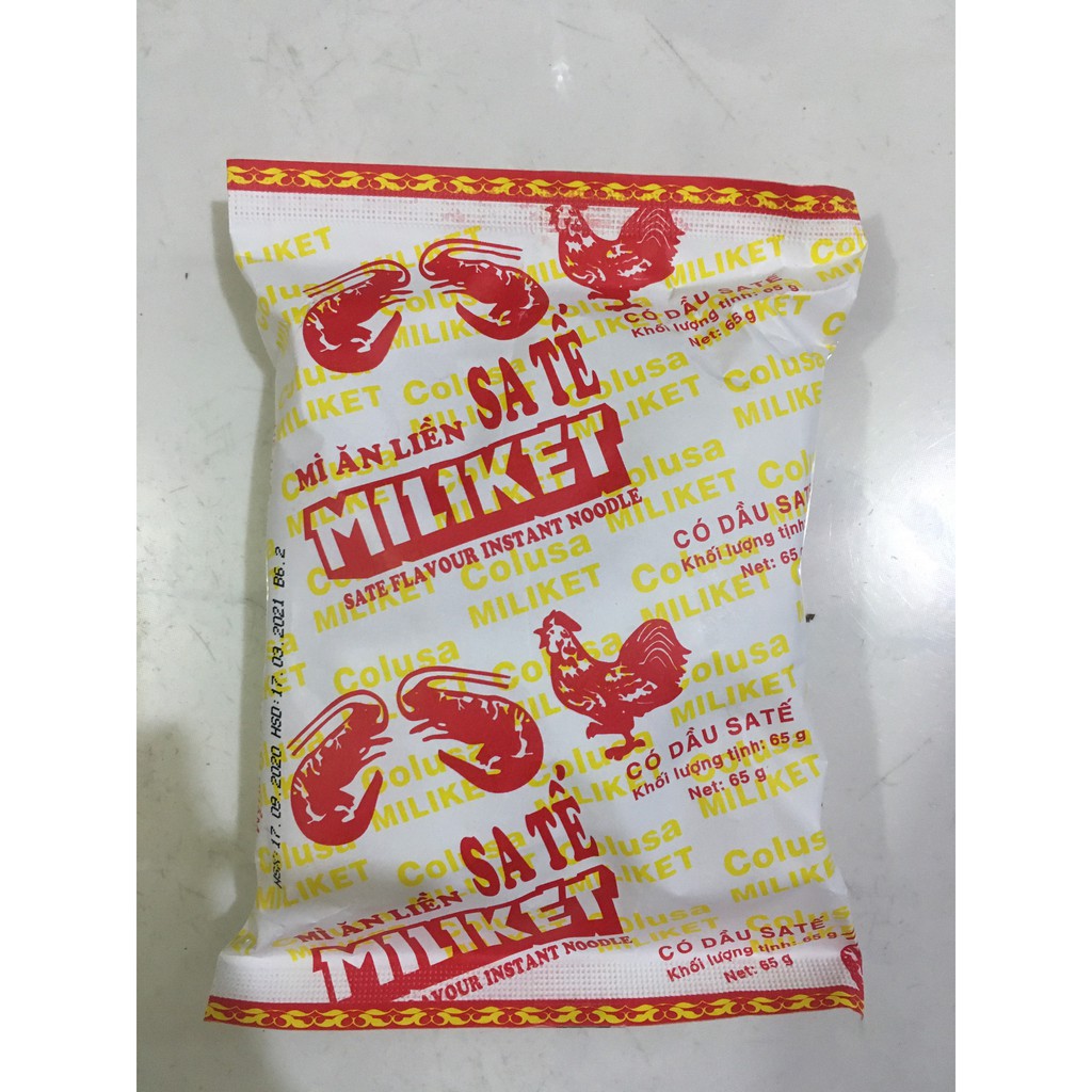 Thùng 30 Gói Mì Miliket Giấy Sa Tế