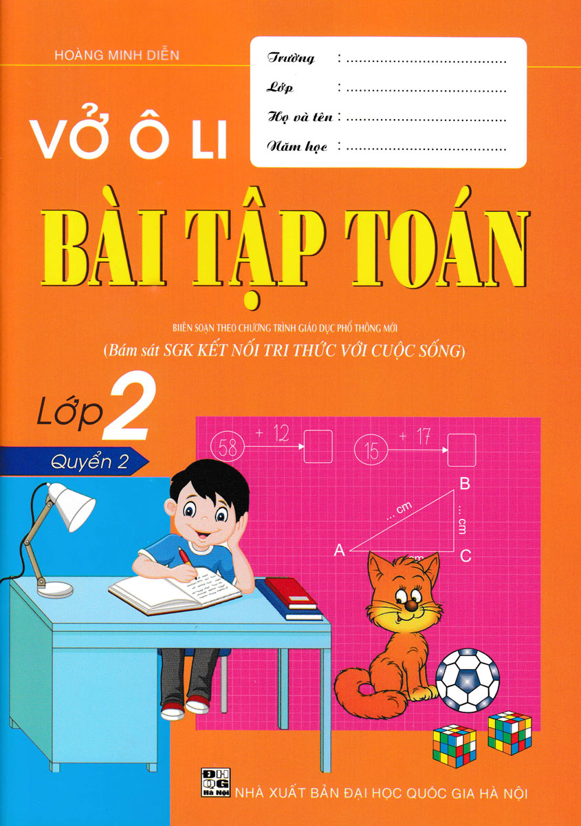 VỞ Ô LI BÀI TẬP TOÁN LỚP 2 - QUYỂN 2 (BÁM SÁT SGK KẾT NỐI TRI THỨC VỚI CUỘC SỐNG)