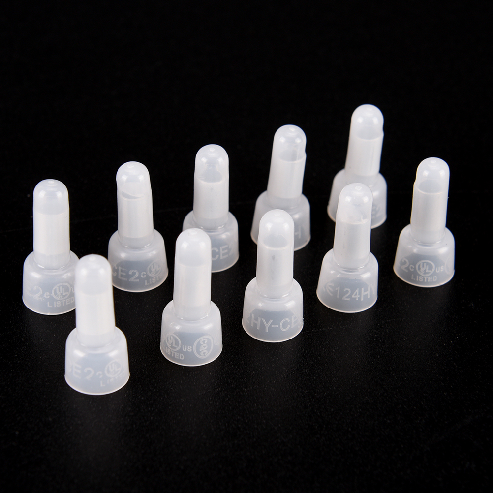 CJing 1000pcs Durable CE2X Closed-End Wire Connectors Crimp Terminals Cap for Electrical