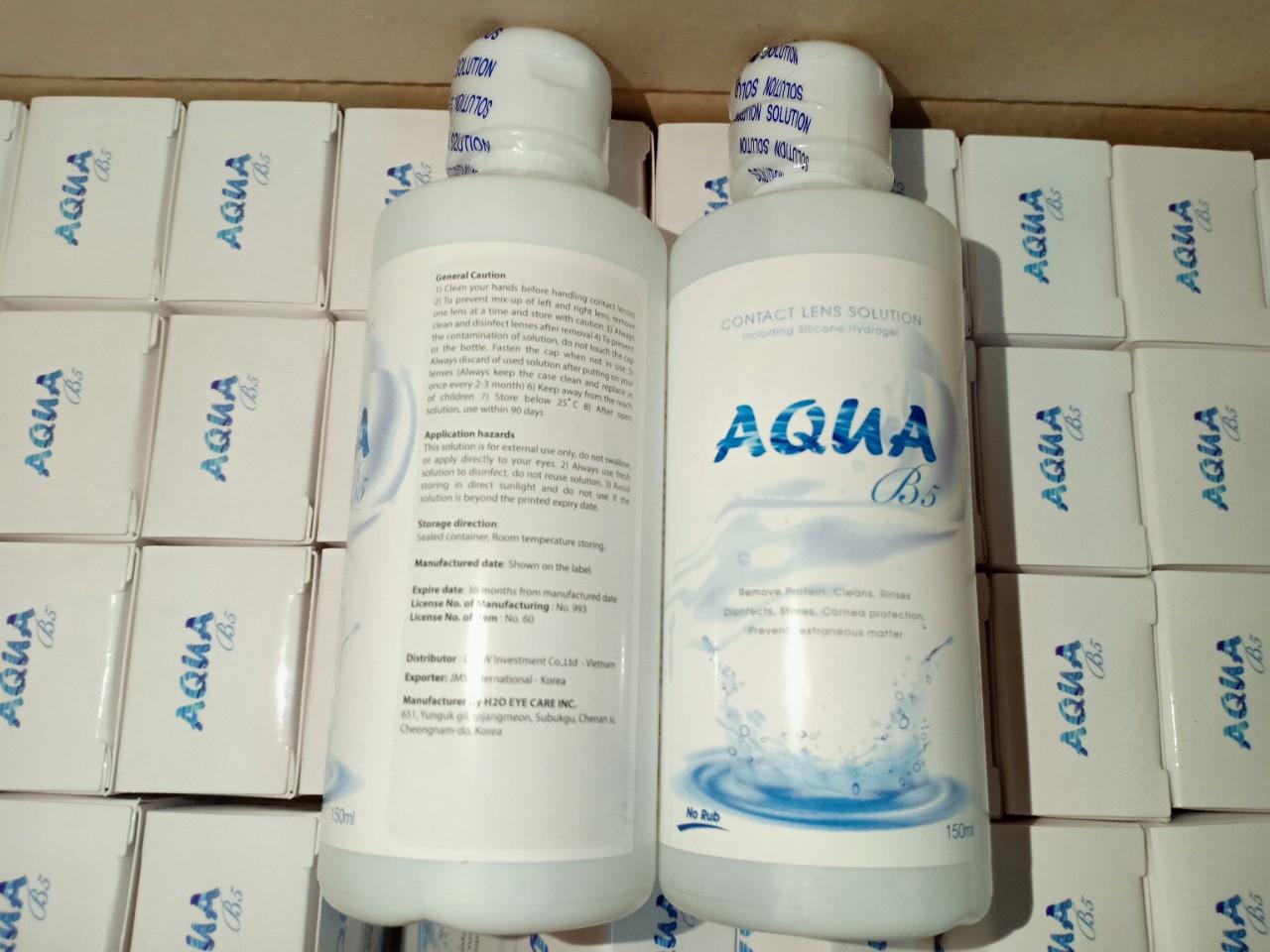 Contact lens solution Aqua 150ml ( 2 bottles )