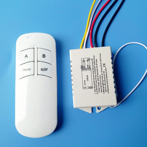 Công tắc điều khiển từ xa 2 kênh bằng sóng radio, công tắc wifi