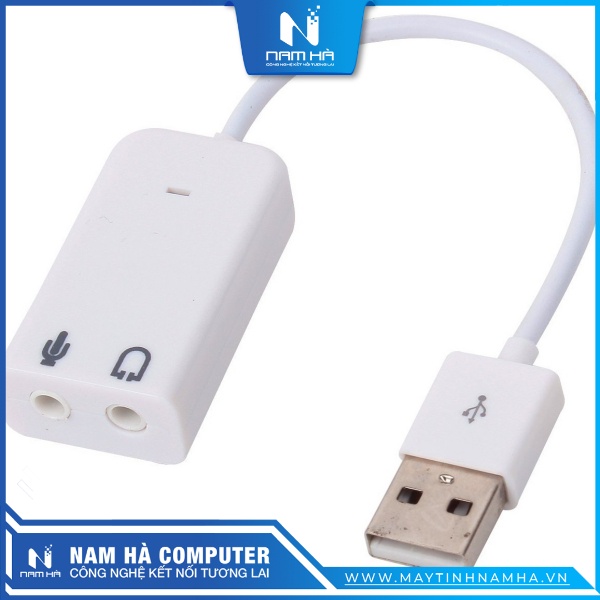 Cáp chuyển USB to Sound Card 7.1 (Chuyển âm thanh từ USB ra 3.5)
