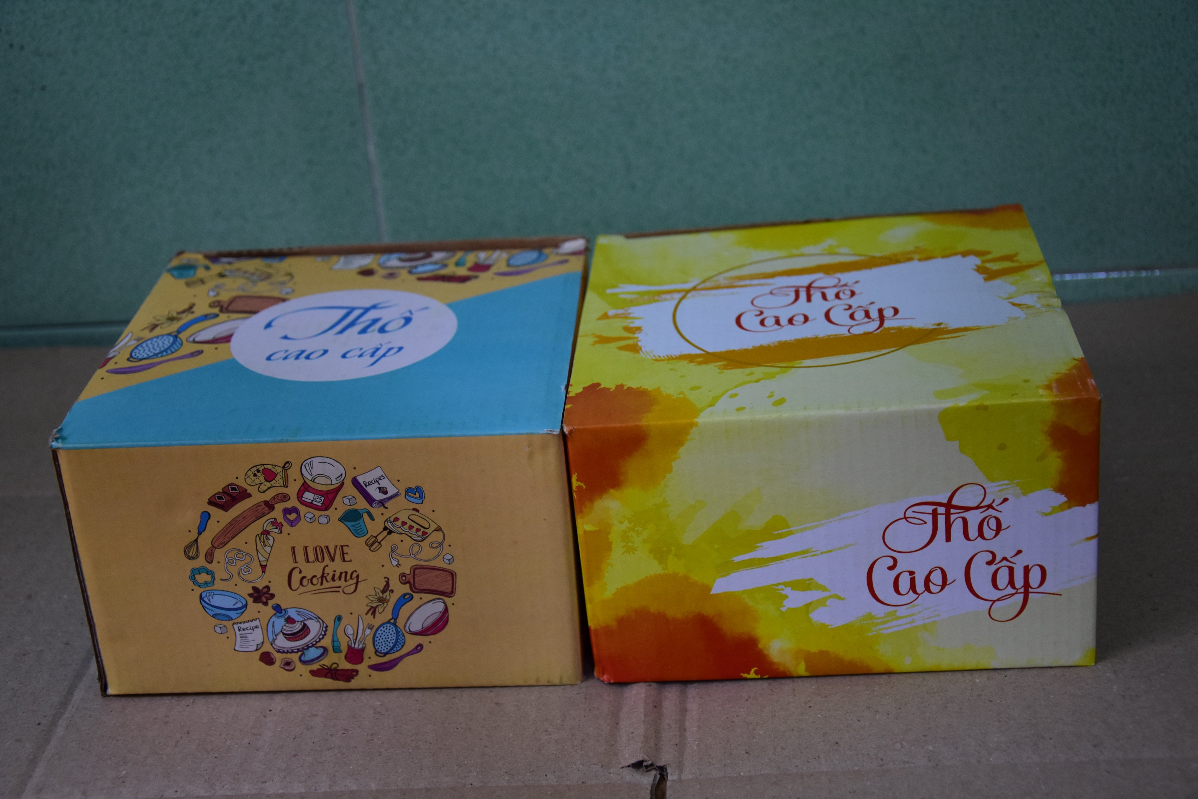Bộ 2 Thố Sứ Dễ Thương Có Nắp Hút Chân Không Cao Cấp
