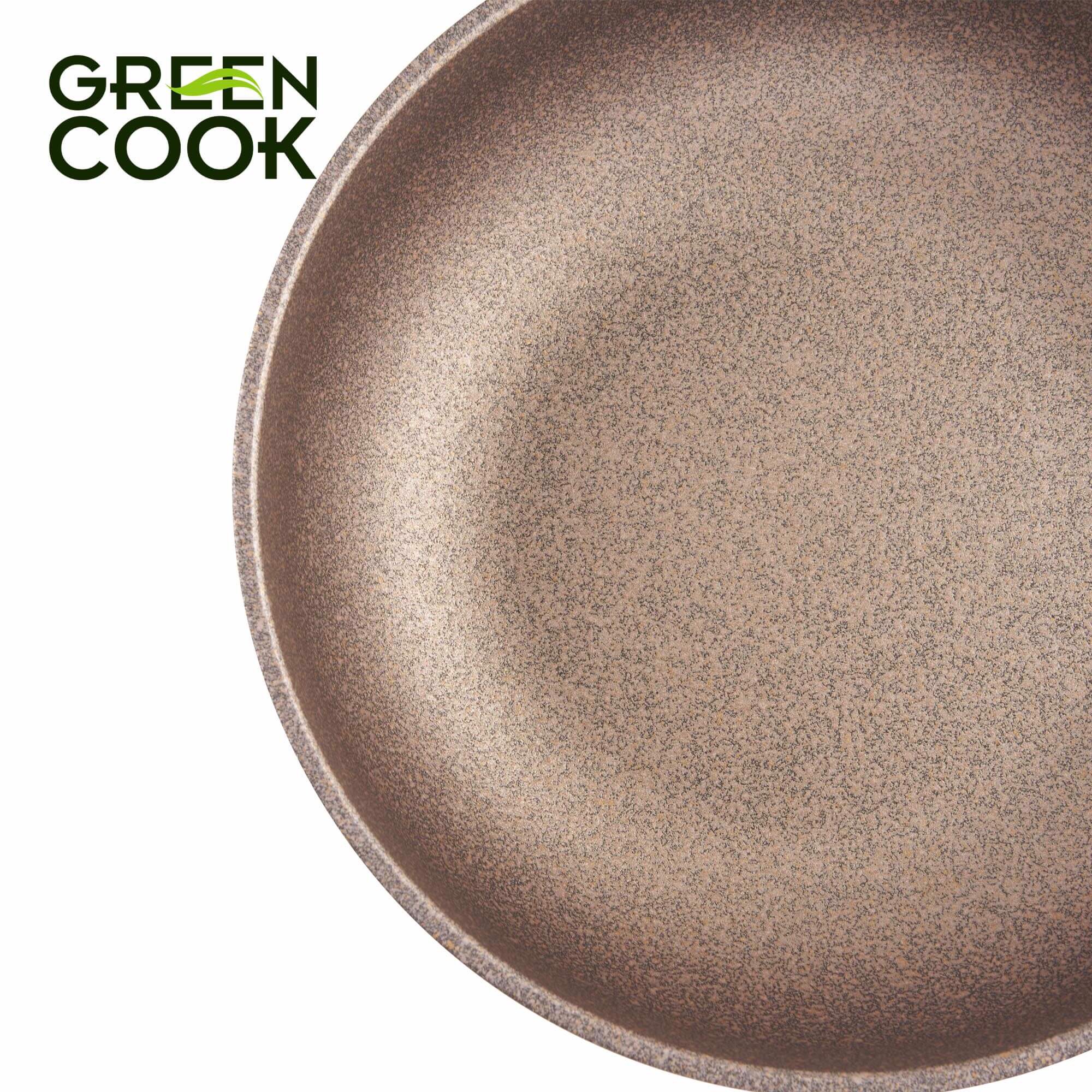[HCM]Chảo đúc vân đá đáy từ sâu lòng 26cm Green Cook