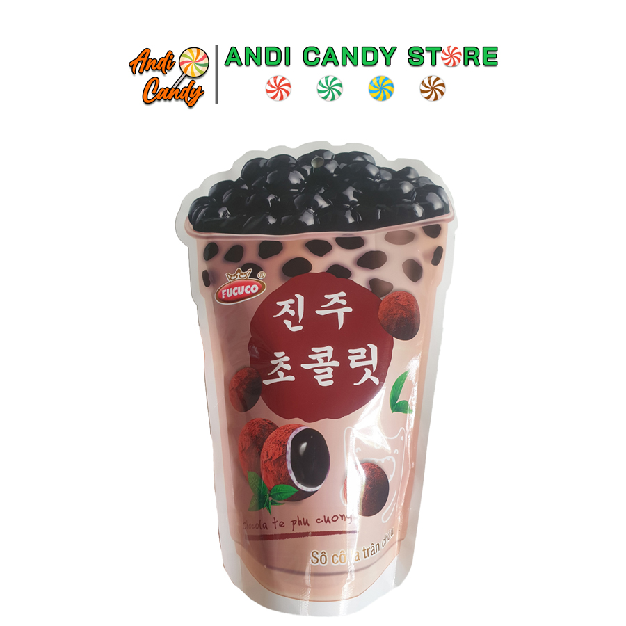 Kẹo Trà Sữa Trân Châu Đường Đen Phú Cường 130gr