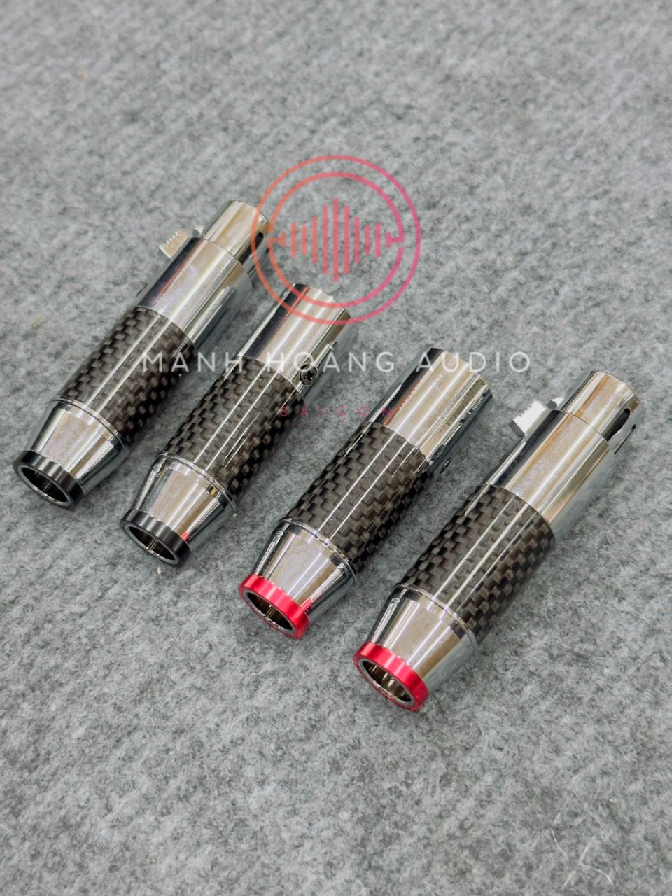 Jack canon Cacbon Combo 2 cặp (4 Chiếc ) - Mạnh Hoàng Audio