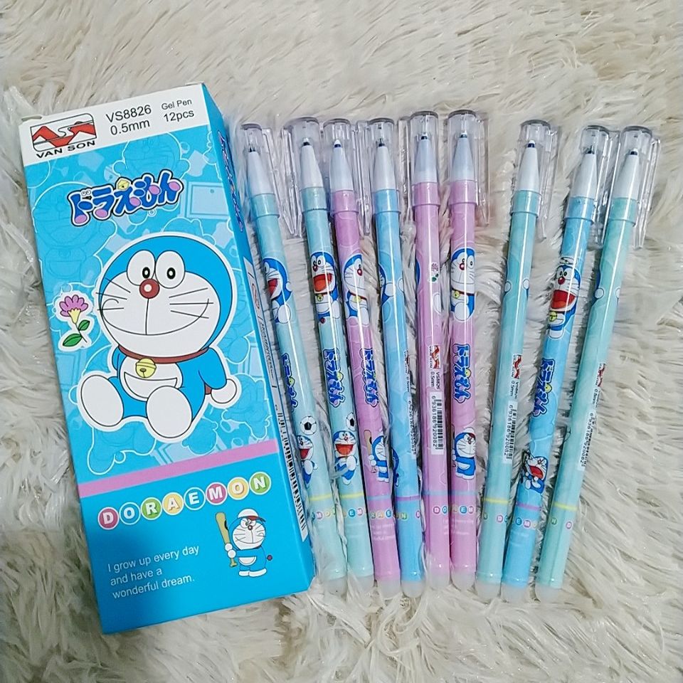 Bút mực xóa được doremon màu mực xanh ( bút gel tẩy xóa dễ dàng )