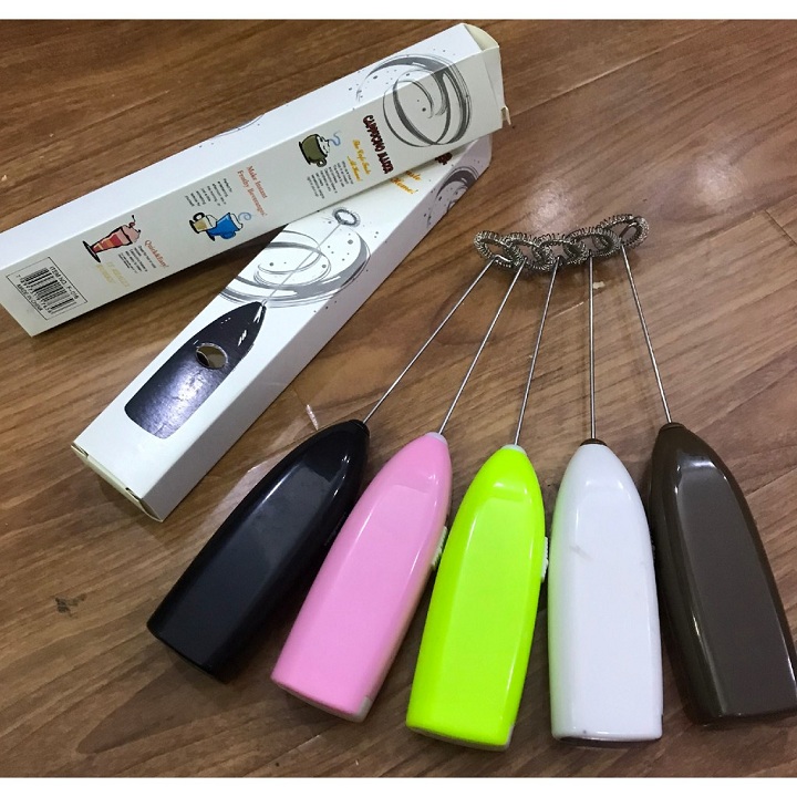 Máy Đánh Trứng Cà Phê Mini Câm Tay Dùng Pin