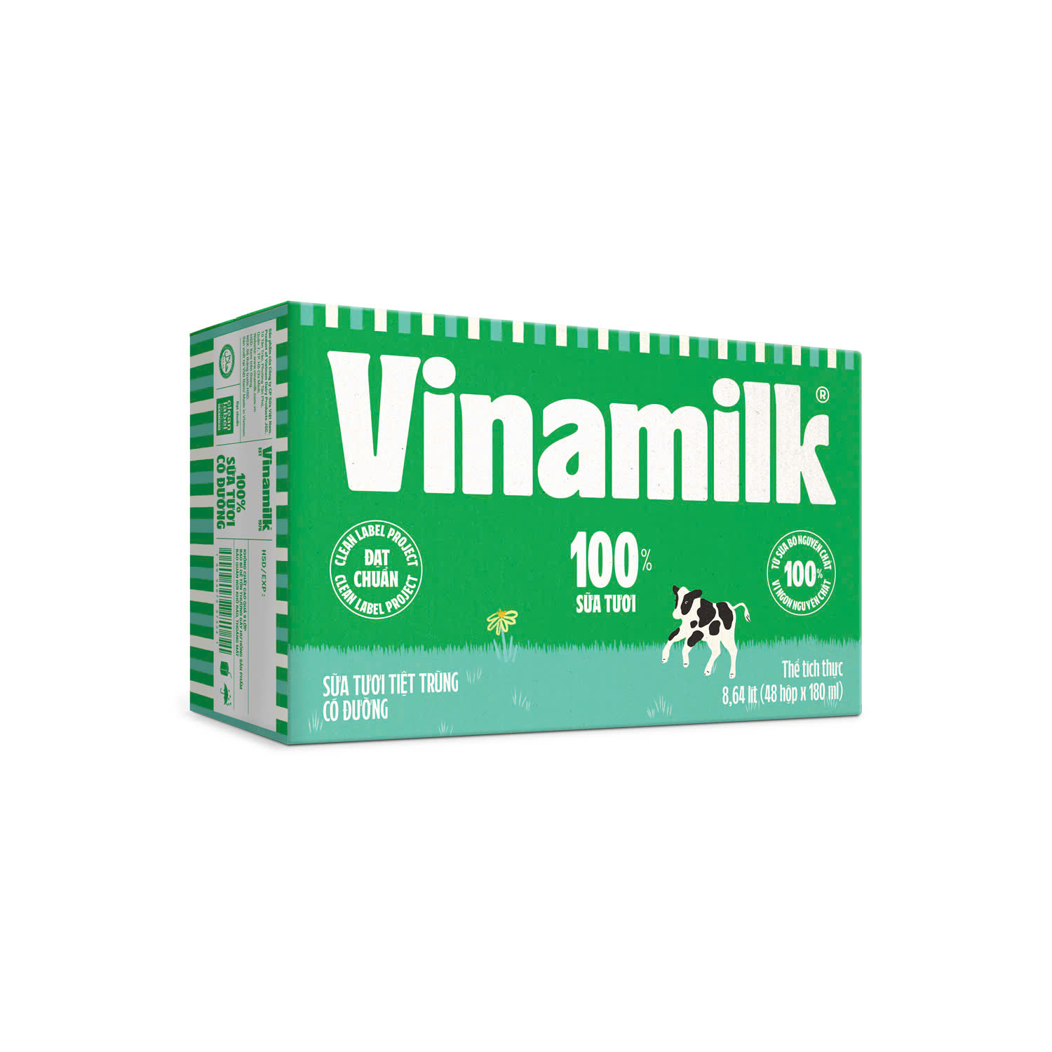 [Date 7.2025] Thùng 48 hộp sữa tươi Vinamilk 180ml