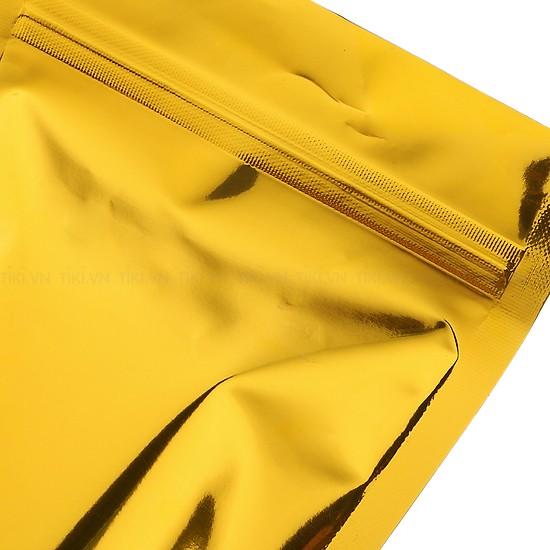 TÚI ZIP 2 MẶT MÀU VÀNG