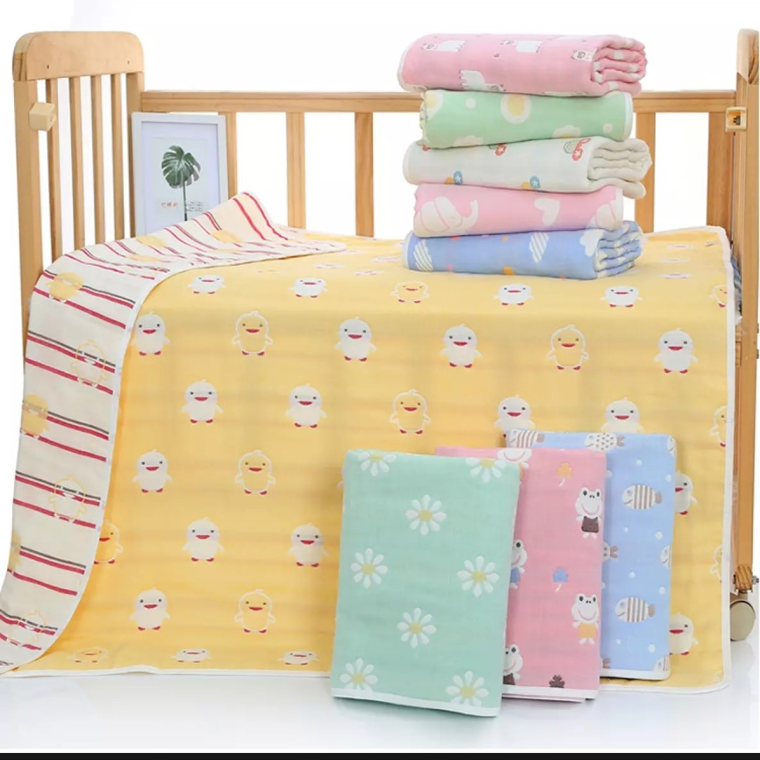 [HCM]KHĂN/CHĂN XÔ 4 LỚP CHO BÉ 80x80CM (Chăn cho bé - chăn xô mát)