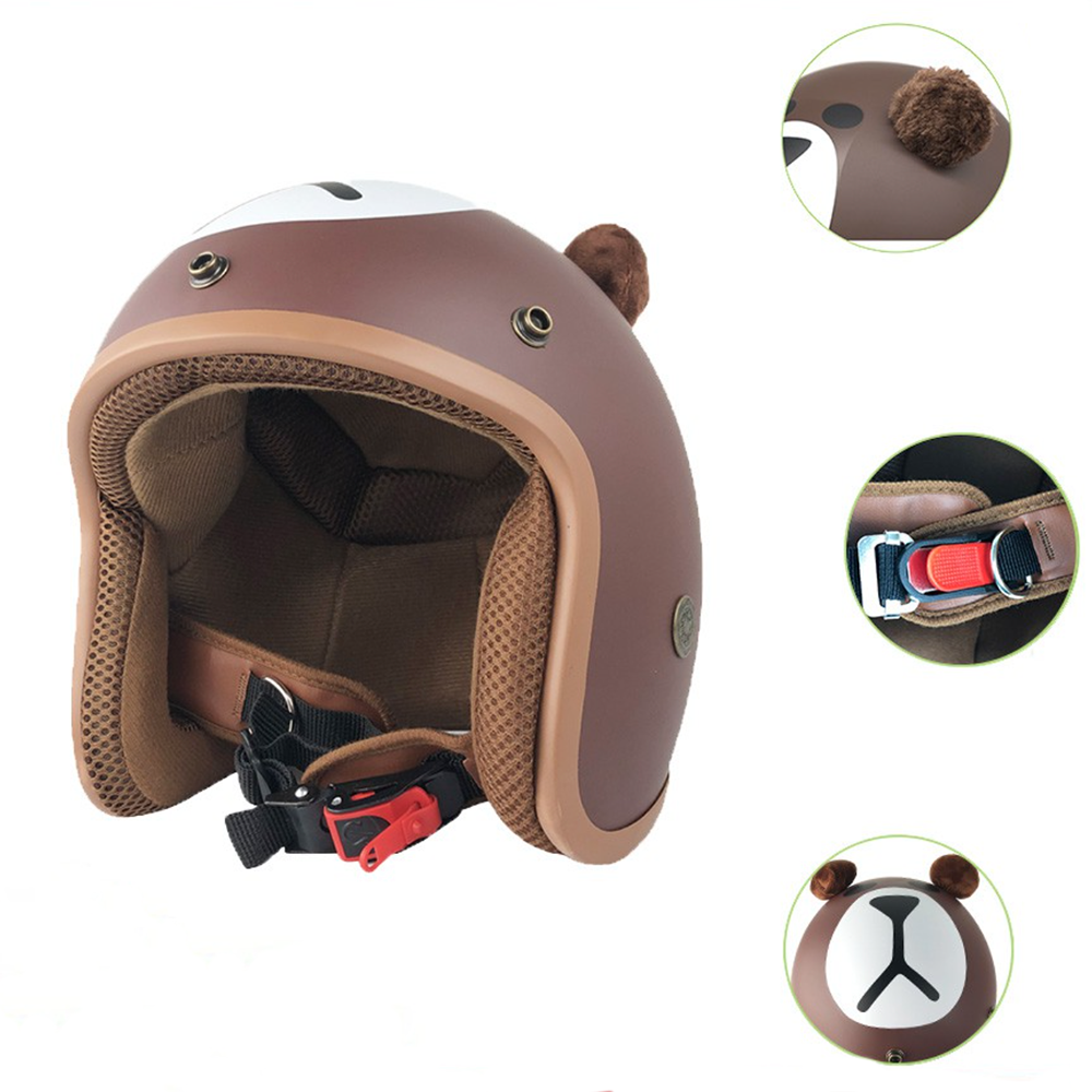 MŨ BẢO HIỂM 3/4 PIKACHU,DORAEMON,GẤU NÂU BROWN,LÓT NÂU CÂO CẤP-ĐẠT CHUẨN CR-SIÊU DỂ THƯƠNG