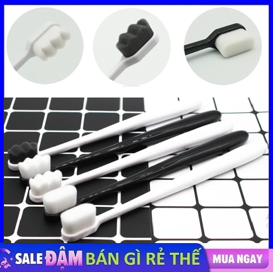 Bàn chải đánh răng lông mềm Không Đau Nướu - Thiết kế 12.000 sợi lông tơ siêu mềm thích hợp cho người bị chảy máu thường xuyên , dùng được cho cả trẻ em và người lớn