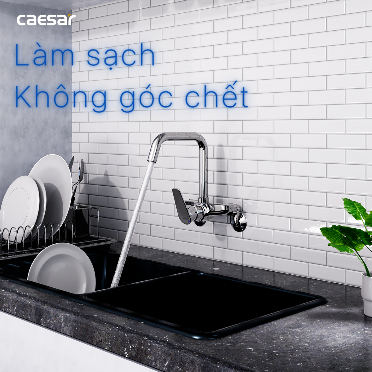 Vòi bếp nóng lạnh K535C