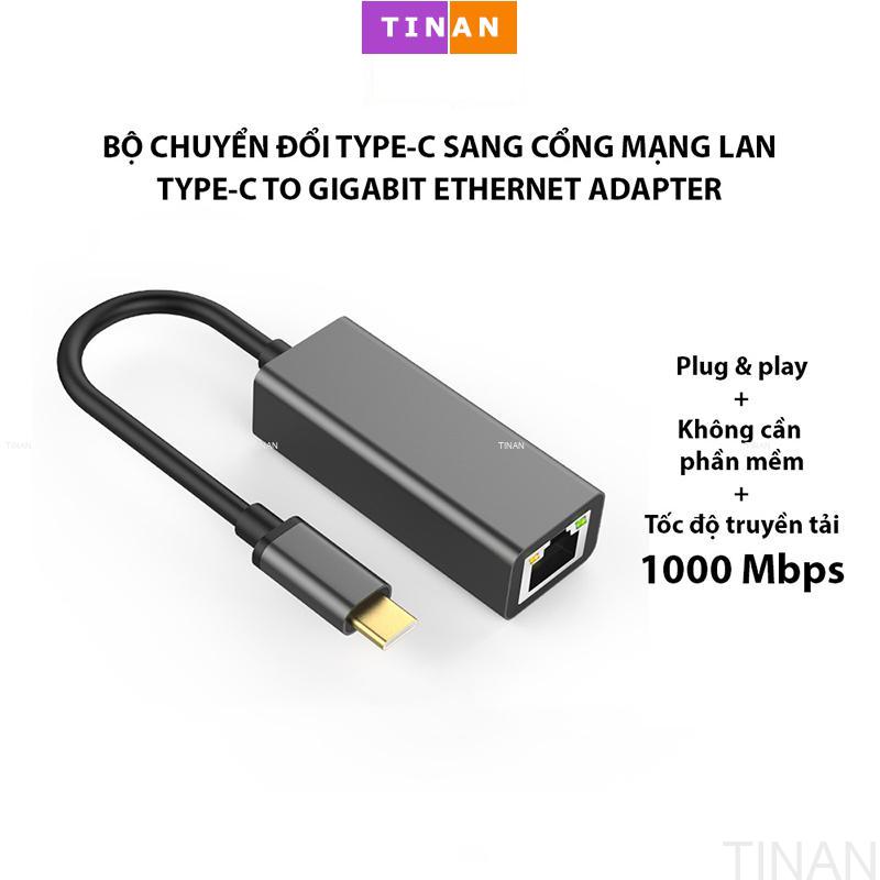 [1000Mbps] Bộ Chuyển Đổi TypeC Sang Cổng Mạng Lan Ethernet Cho Macbook