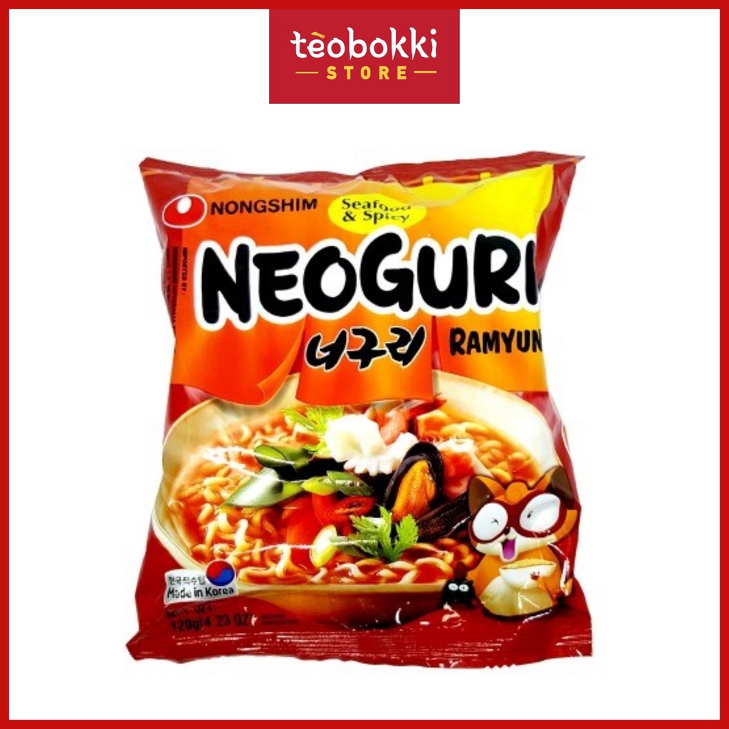 Mì Neoguri hải sản cay - mì angry Neoguri Nongshim 120g