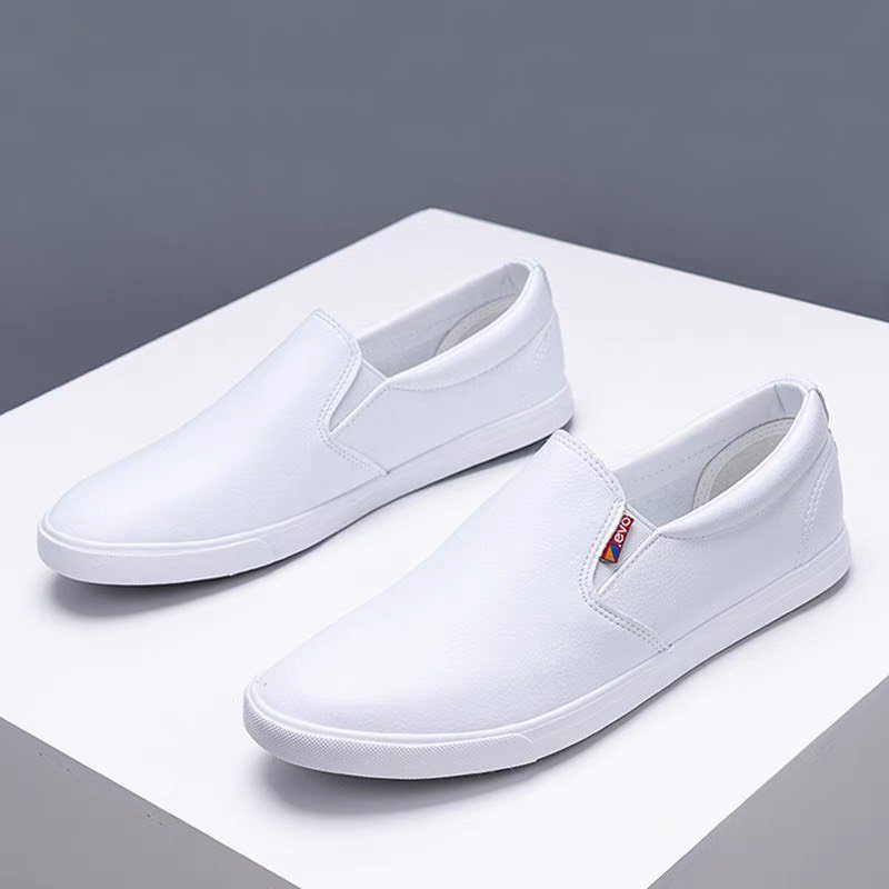 Giày lười nam Trắng cao cấp LF