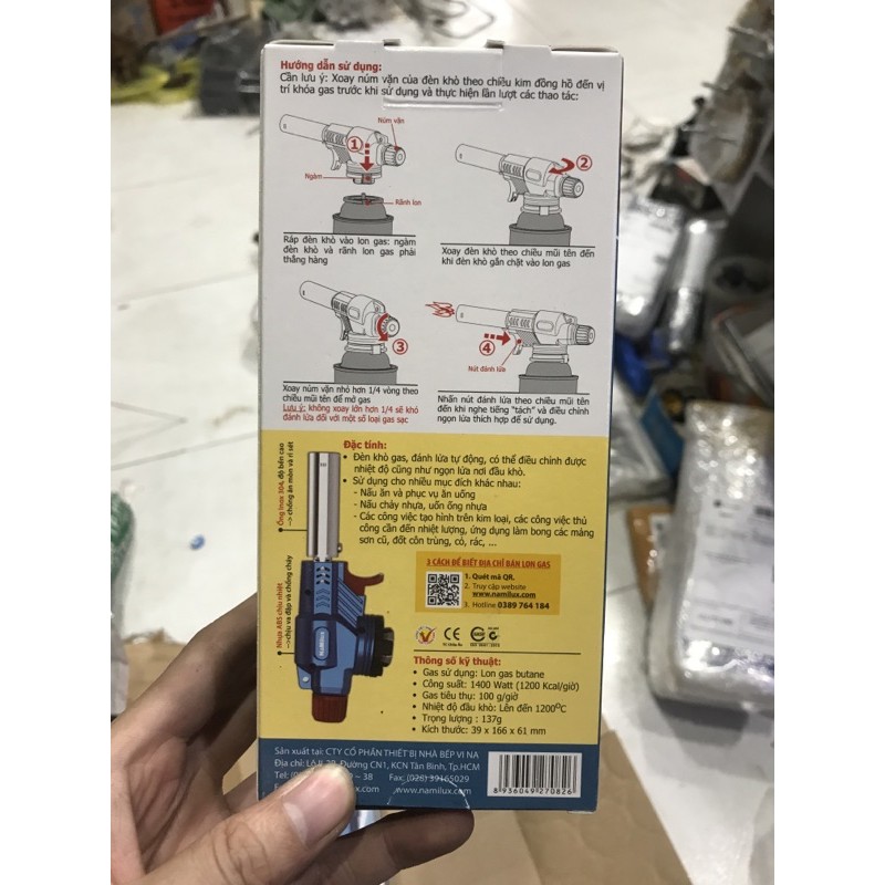 Đèn Khò GAS NaMilux TS1719RN( chính hãng)