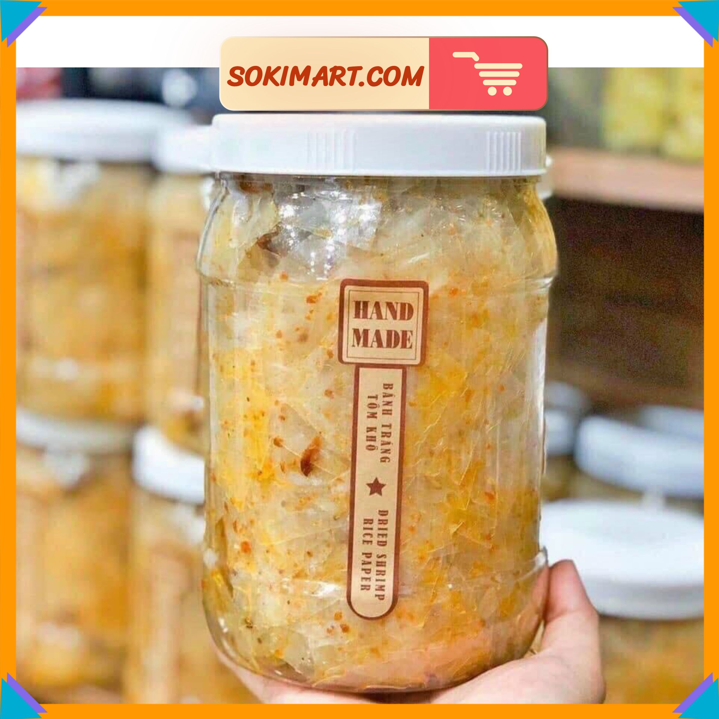 Bánh tráng tôm cháy tỏi - 370g