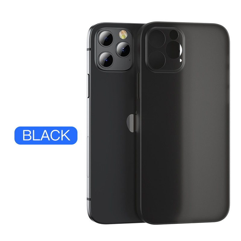 Ốp lưng nhám siêu mỏng chống sốc bảo vệ camera cho iPhone 12 11 Pro Max X