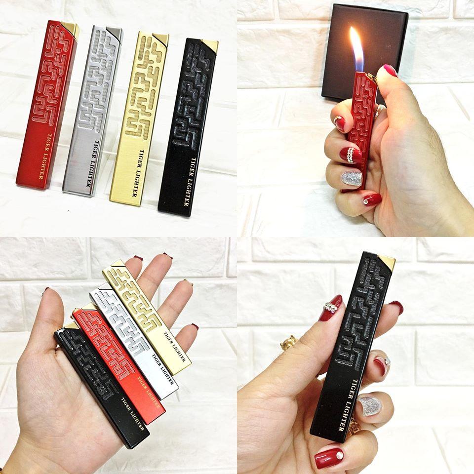 [HCM]Bật lửa khò độc đáo TIGER 190 kim loại xài gas (nhiều màu)