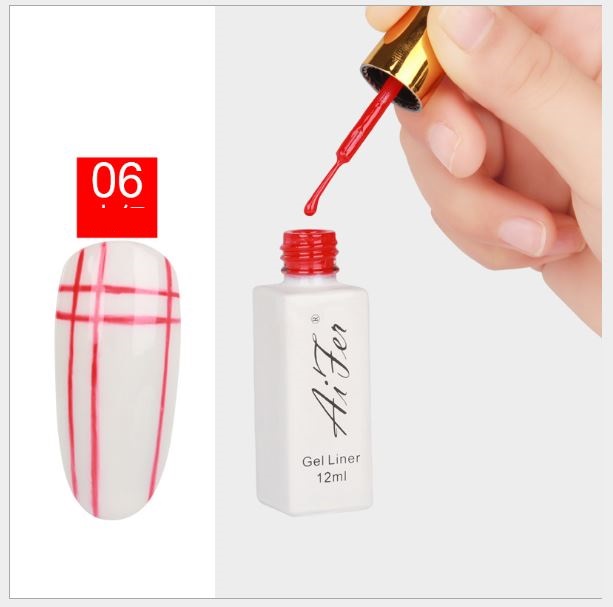 Cọ nét sơn siêu mảnh vẽ móng Aifer chai 12ml