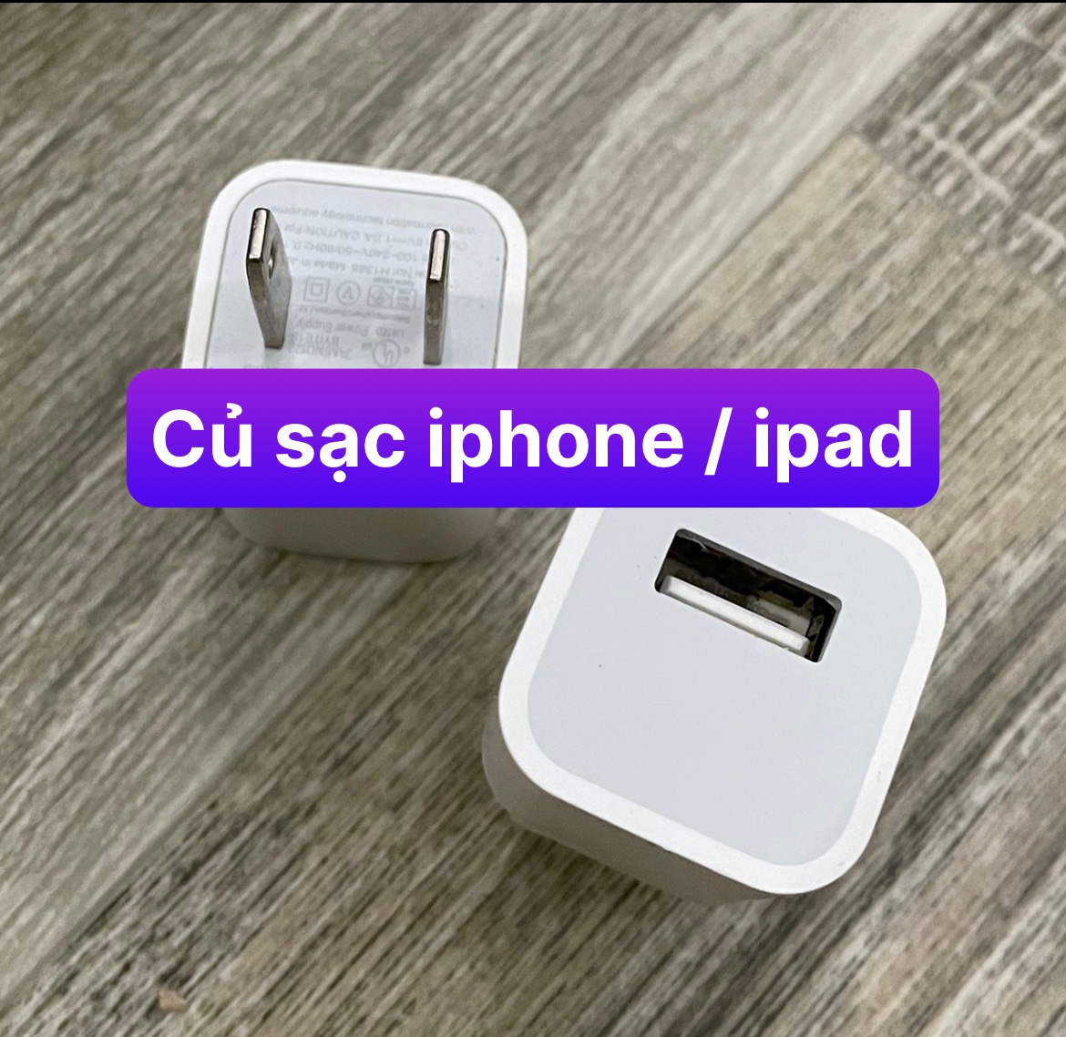 củ sạc điện thoại 1A vuông