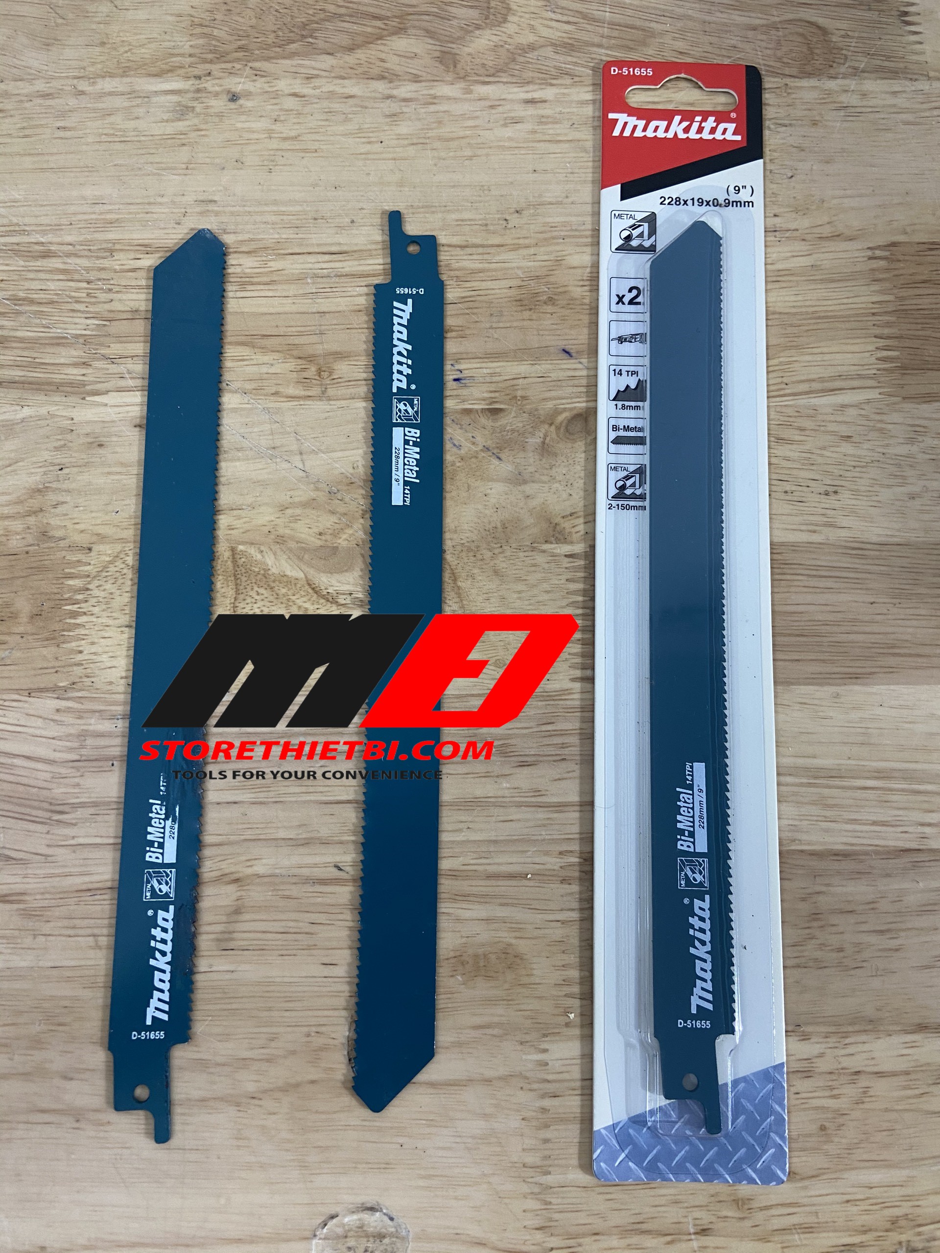 [HCM]Bộ 2 lưỡi cưa kiếm Makita ( Cưa sắt) D-51655