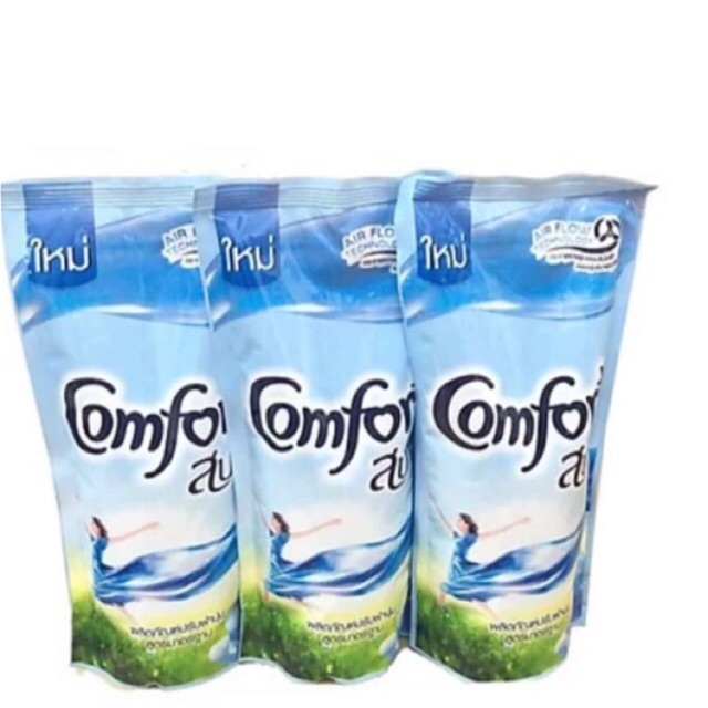 Combo 3 bịch nước xả vải Comfort Thái Lan bịch 500ml[Màu Xanh]