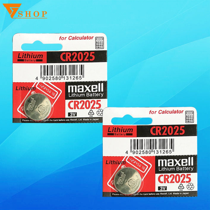 Combo 2 Pin CR2025  Maxell Lithium  3V