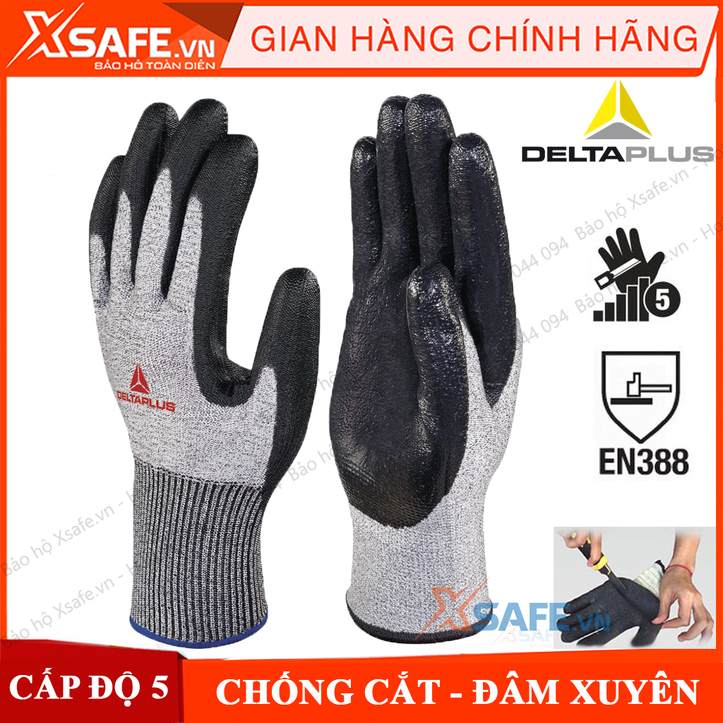 Cut resistant gloves venicut 44 G3 level 4 Độ high ingenious coated nitrile anti-oil viscosity protection-dedicated for mechanical engineering, working with corrugated iron glass… genuine [xsafe] [XTools]