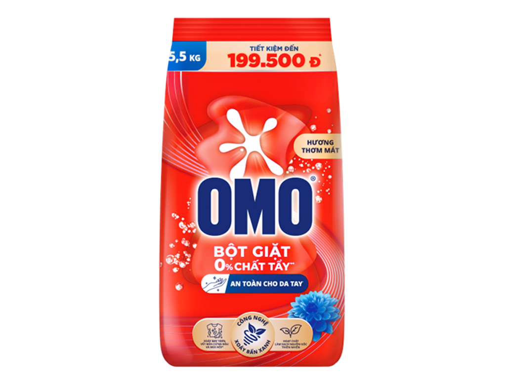 Bột giặt OMO 5.5kg hệ bột thông minh