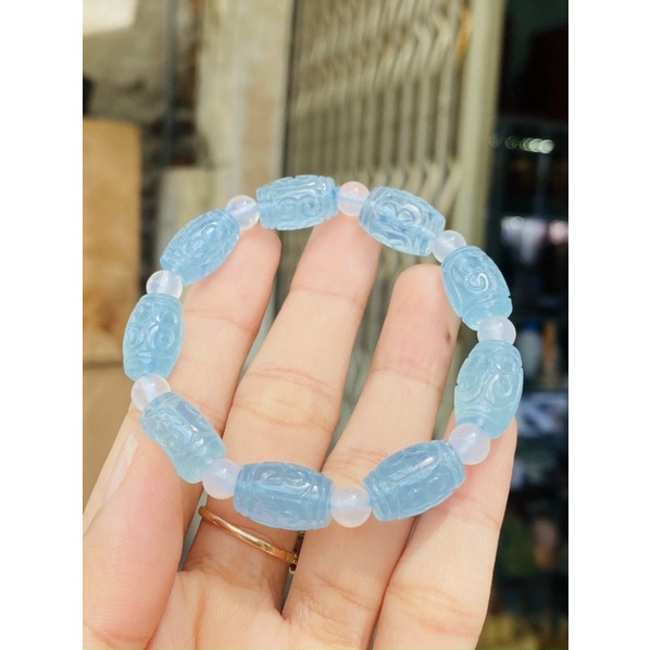 Lu thống đá aquamarine tự nhiên