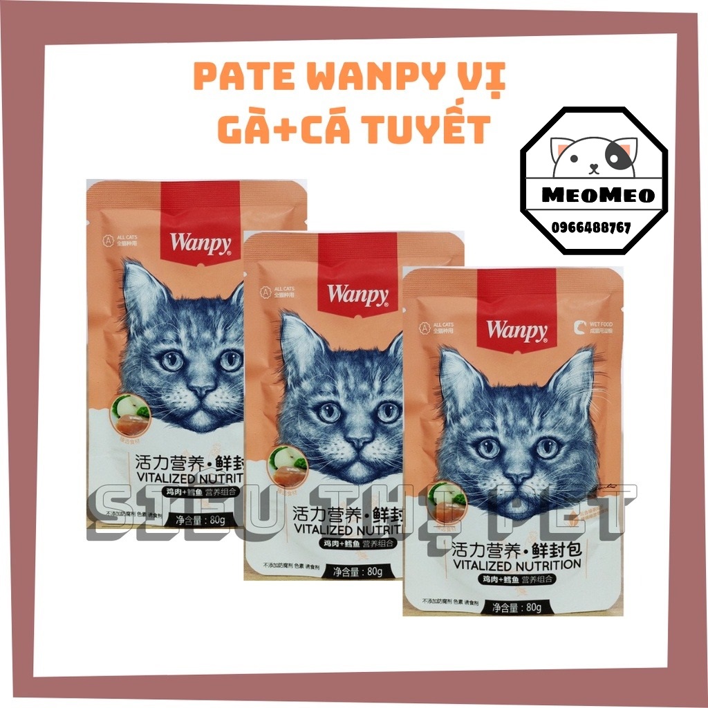 Pate dành cho mèo 80g WANPY