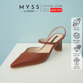 Giày nữ mũi nhọn quai ngang giữa gót lục giác 5cm thời trang MYSS - CG190 thumbnail