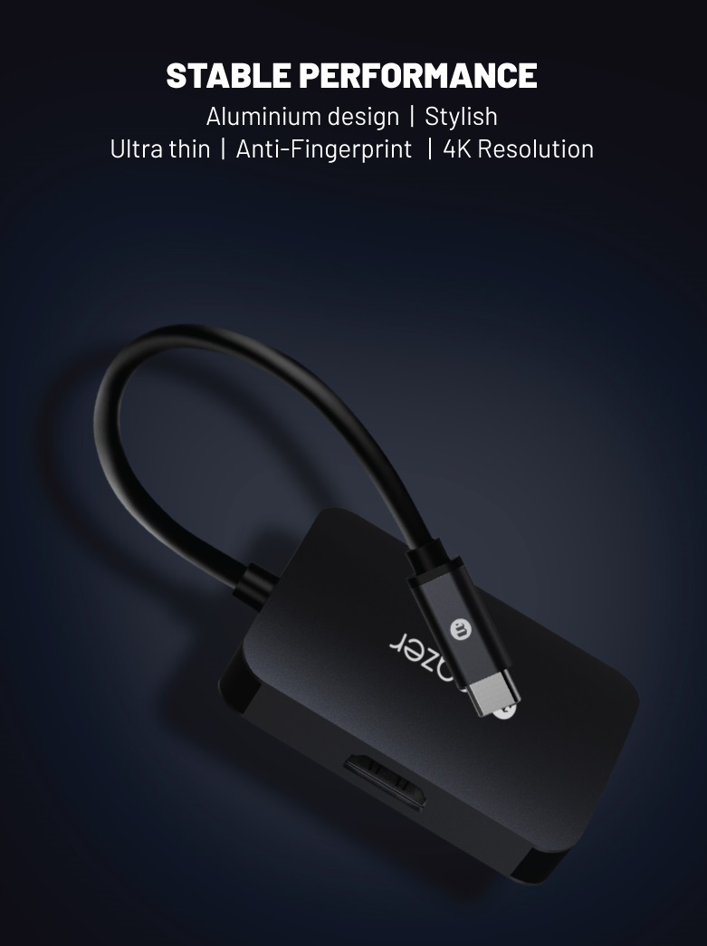Cổng Chuyển Đổi Mazer USB-C 4-in-1 HUB