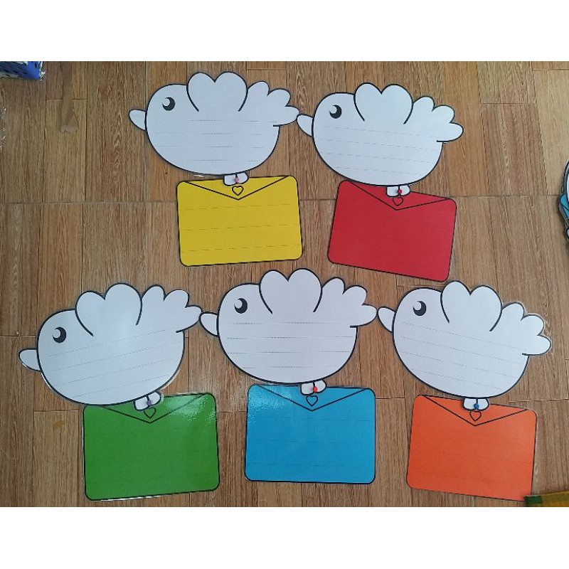 giáo cụ dạy học bồ câu đưa thư 5 con