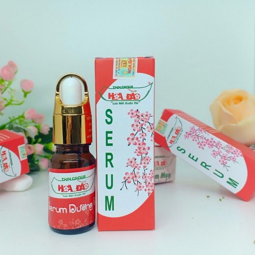 [HCM]COMBO HOA ĐÀO Mụn Dưỡng Trắng Da (Serum + Kem Mụn Hoa Đào) - Thingroup