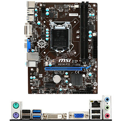 main MSI H81M - P33 socket 1150 đủ chặn