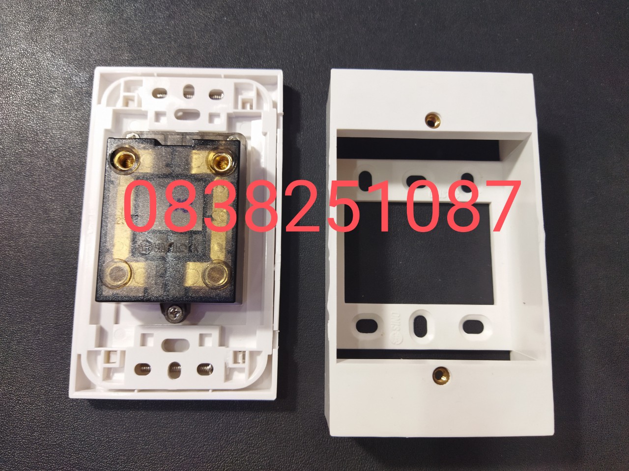 [Sino] Mặt 2 Ổ Cắm - 2 Chấu - 16A