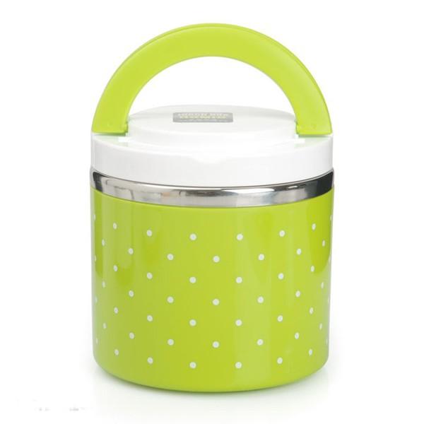 Cặp lồng cơm 3 tầng giữ nhiệt chấm bi ruột inox