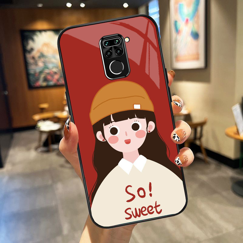 Ốp Lưng XIAOMI REDMI NOTE 9S, NOTE 9 , NOTE 9 PRO mặt kính cường lực cao cấp, ốp đôi