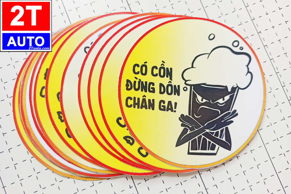 LOGO CÓ CỒN ĐỪNG DỒN CHÂN GA