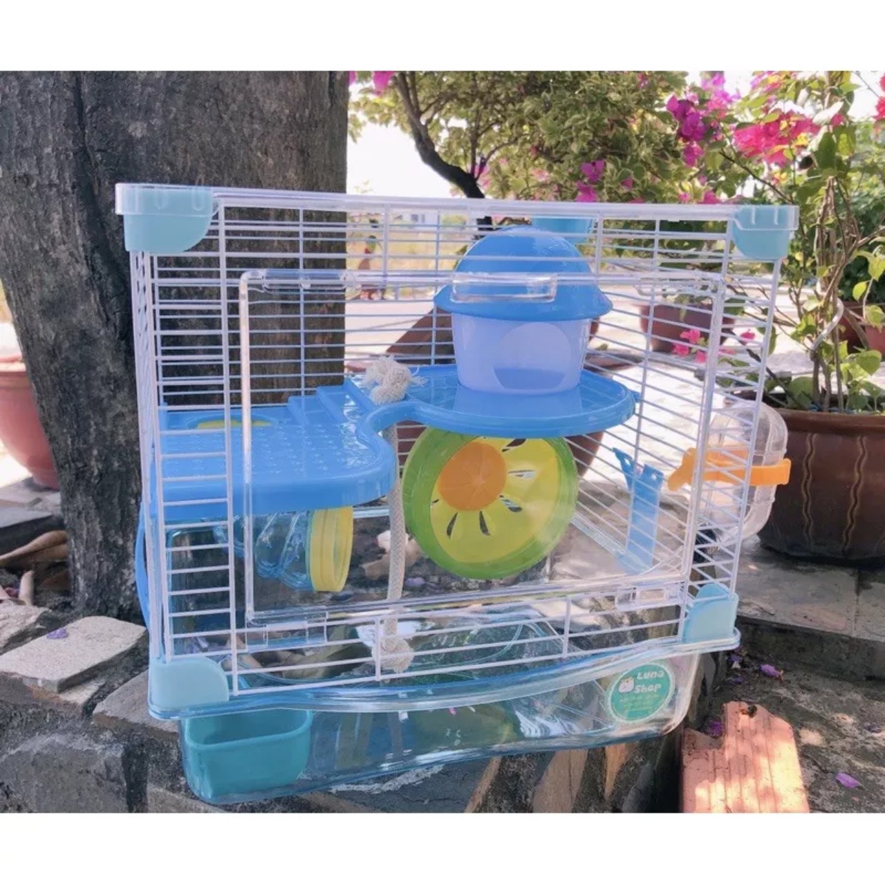 Sports mushroom cage. Hamster cage. authentic full box