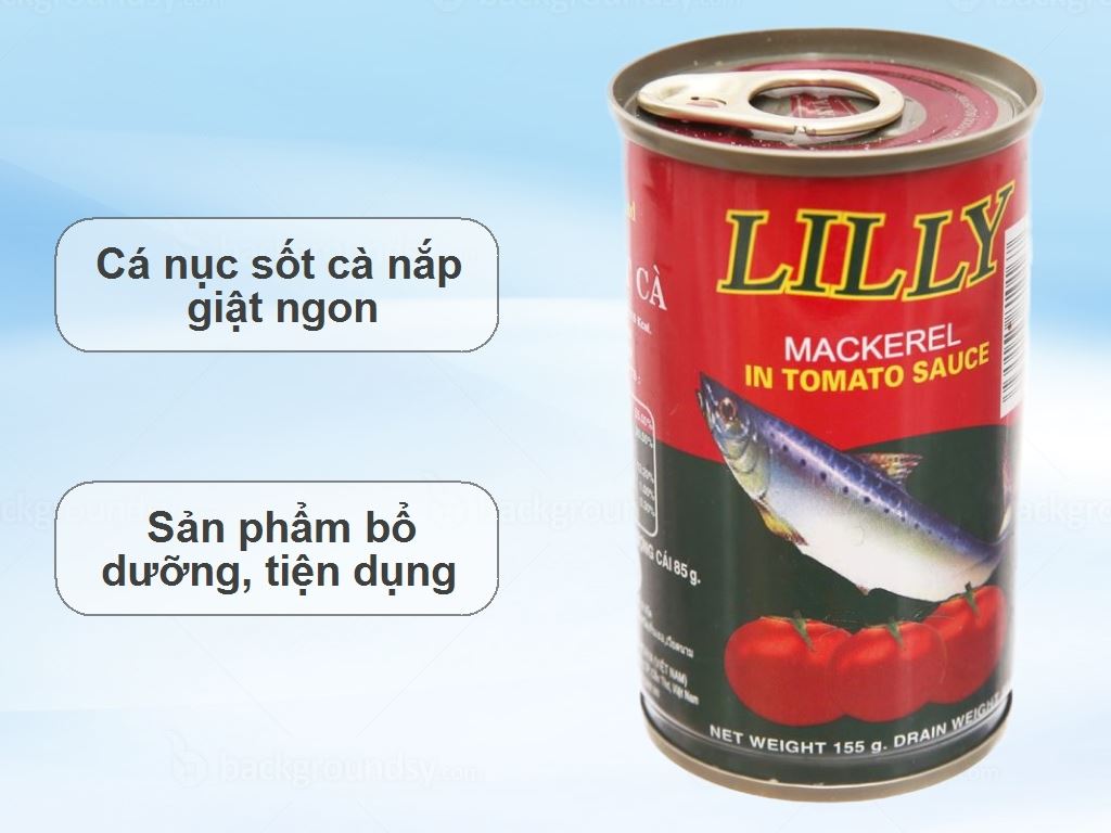 Cá nục sốt cà nắp giật Lilly hộp 155g