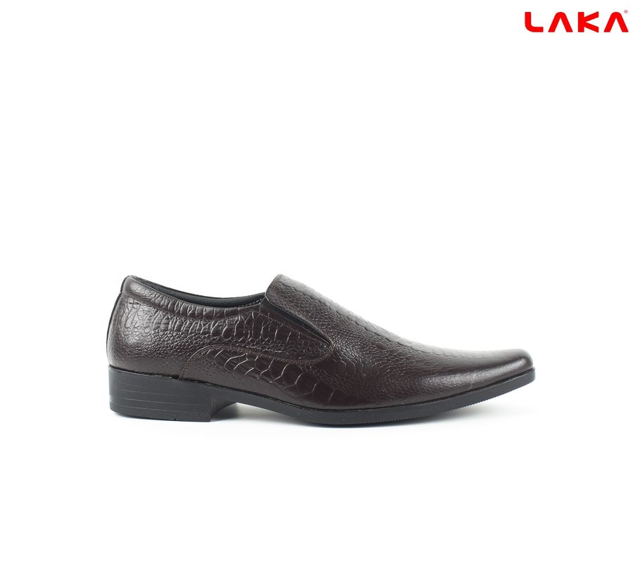 Giày nam da bò thật dập vân LAKA 105