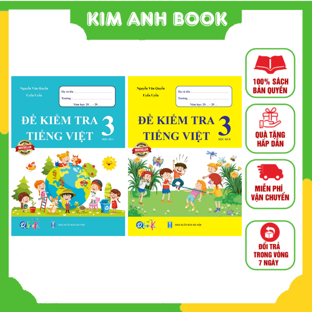 Combo Sách - Đề Kiểm Tra Tiếng Việt 3 Học Kì I + II