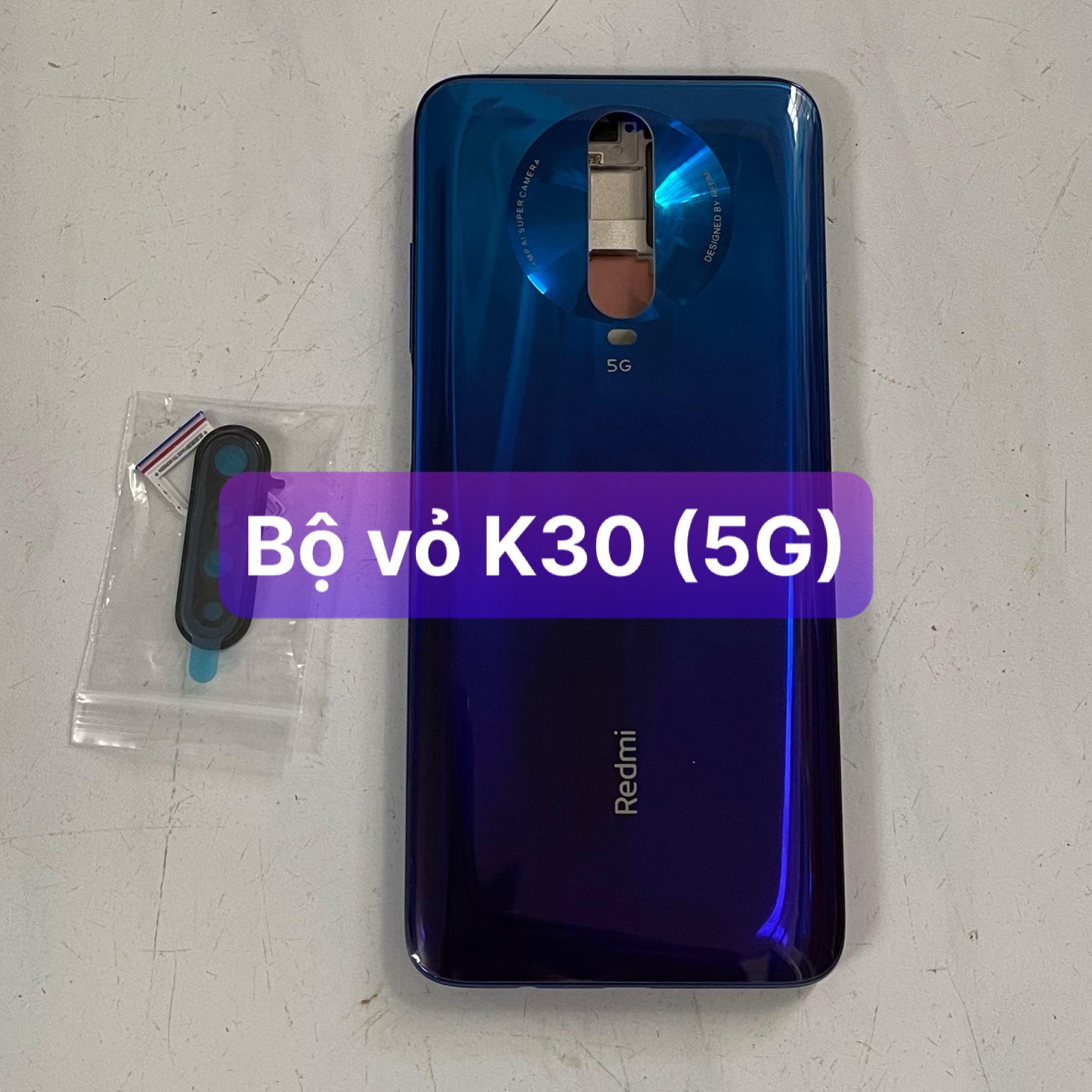 bộ vỏ xương xiaomi Redmi K30 (5G) K30i (5G) kèm khay sim,phím,kính camera